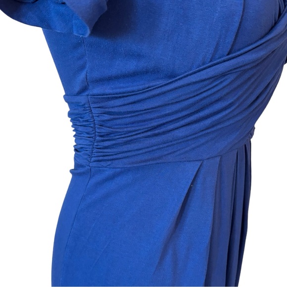 🎁 BCBGMAXAZRIA Blue Stretch Dress XS - Picture 6 of 8